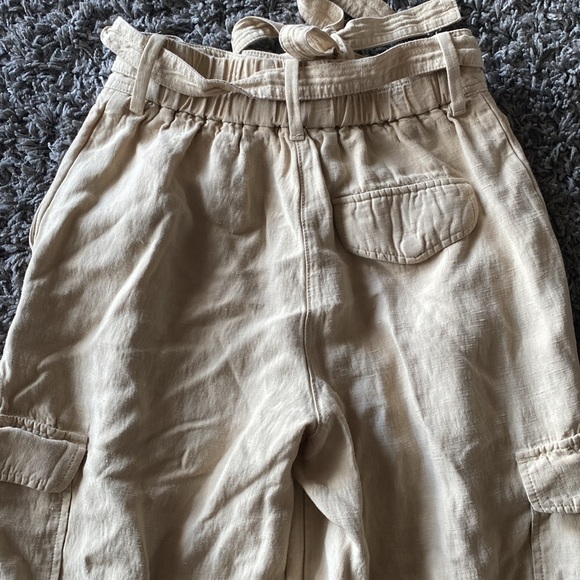 Aritzia Wilfred Kafka Belted Linen Blend Cargo Utility Pant Size 2 - Picture 9 of 16